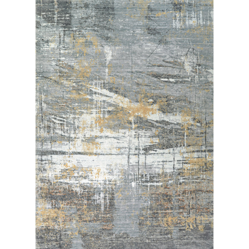Wanfried Abstract Indoor Rug, Runner 2'6" x 8'