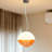 3 - Light Sunset Orange Dimmable Restaurant Pendant Light