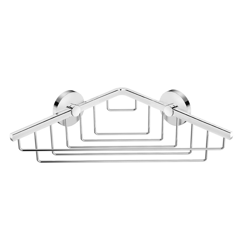 Tablette murale de salle de bain Karns, Chrome