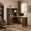 Bureau d'ordinateur en forme de L avec tablettes et tiroirs-802295325-802295322