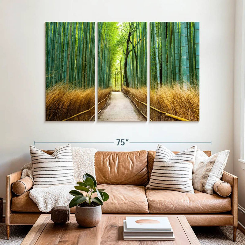 Sebbie Arashiyama, ancienne forêt de bambous, H 42 po x l 65 po