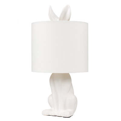 Chesnut Ceramic Hare 48cm Table Lamp