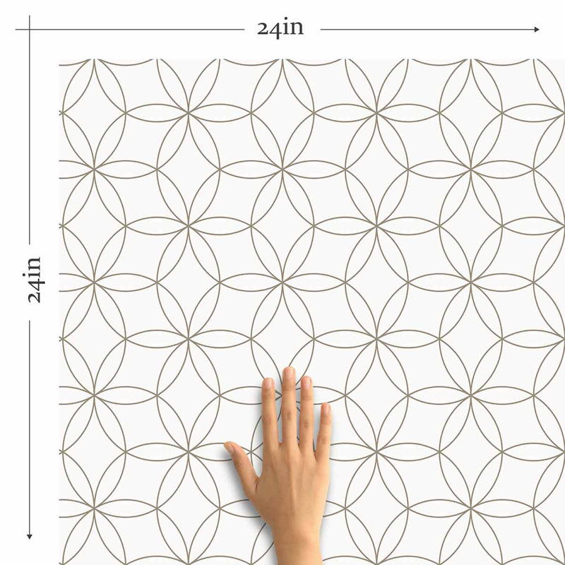 Peel & Stick Geometric Tile, 48" L x 24" W