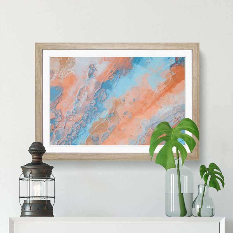 Missing You - Picture Frame Painting Print, Oak Framed, 27cm H x 36cm W x 2cm D