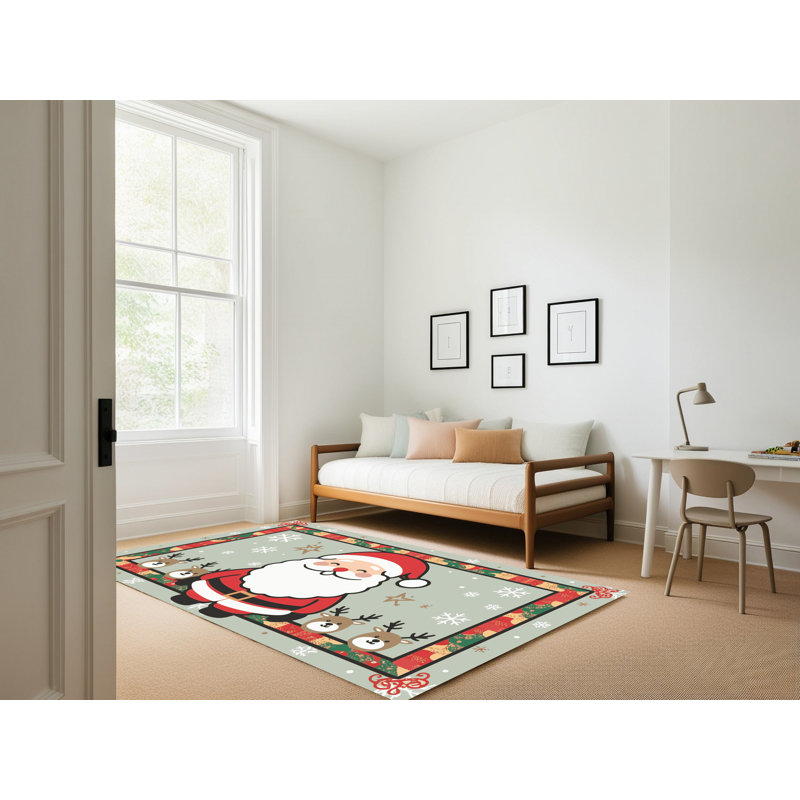 Tapis vacances de Noël The Holiday Aisle®, Rectangle 7 pi x 9 pi