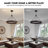 Dimmable 2-light LED Ambient Rustic Antique Pendant Light, Handcrafted Vintage Chandelier