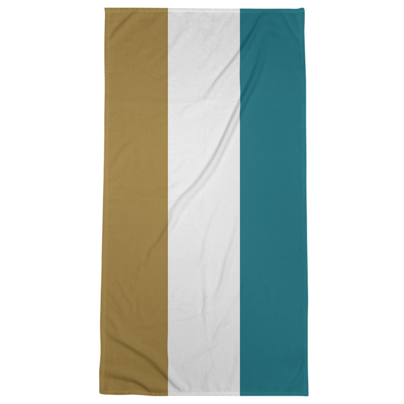 Bath Towel, Gold/Green