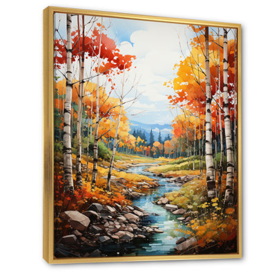 Catarzi Birch Woods Autumn Harmony I, reproduction d'art sur toile