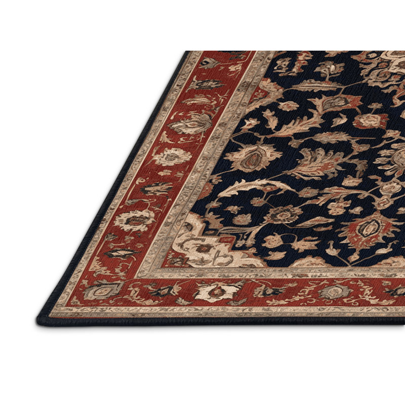 Tapis brun lavable à la machine, Rectangle de 5 pi x 8 pi