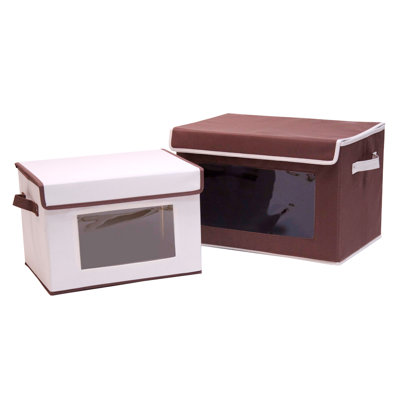 2-Piece Storage Fabric Box Set