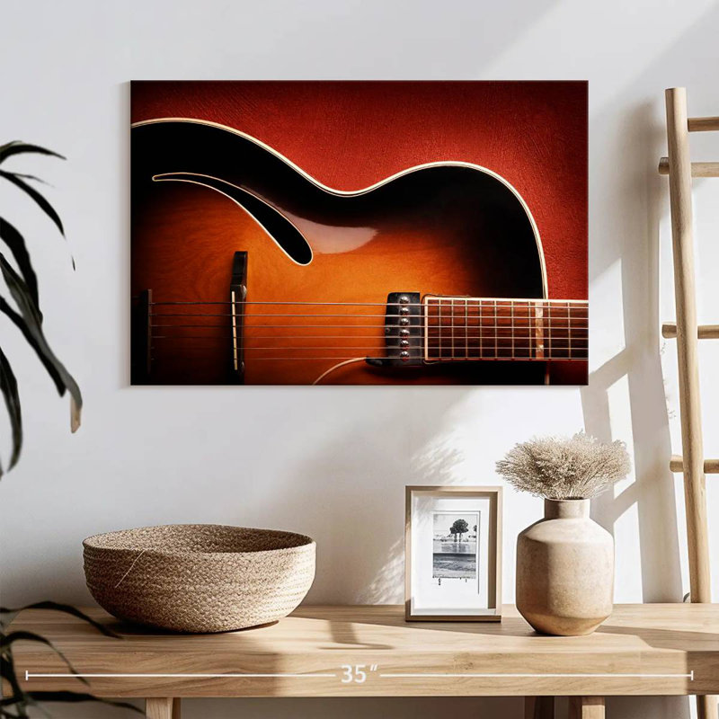 Guitare brillante, H 16 po x l 24 po