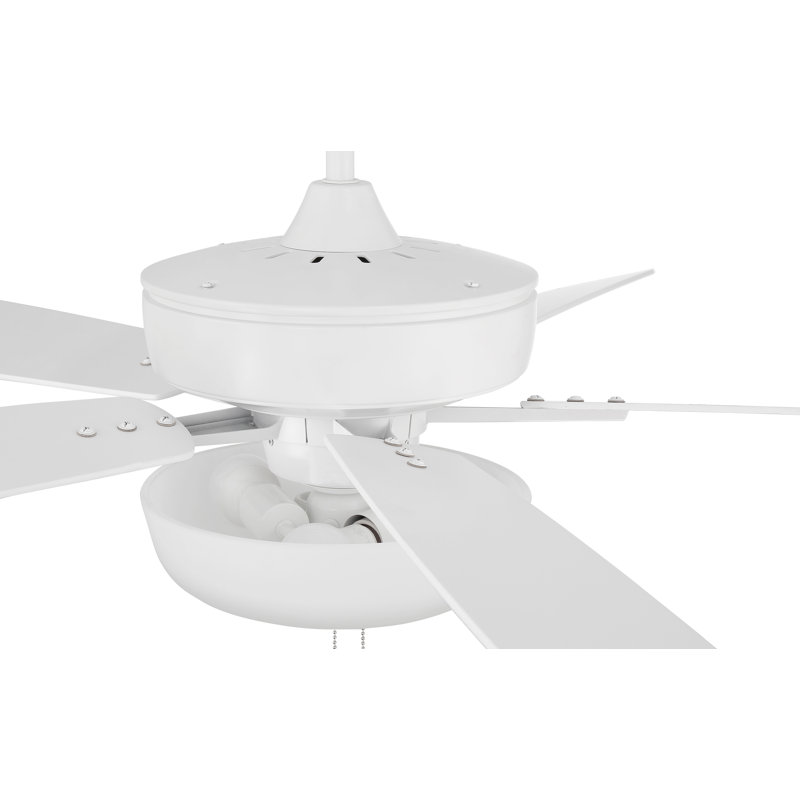 Karelle 60'' Ceiling Fan with Light Kit, White