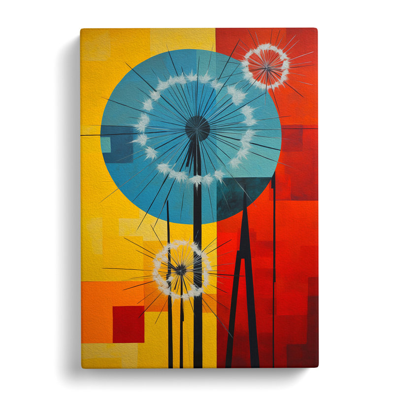 Dandelion Constructivism - Wrapped Canvas, 50cm H x 35cm W x 3cm D