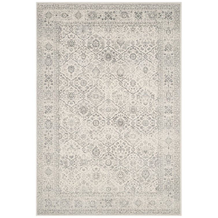 Tapis oriental crème / gris foncé Overholt