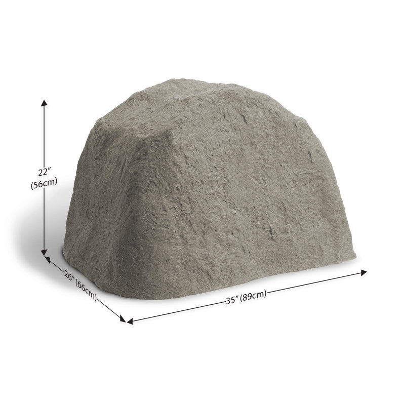 Pierre de jardin pierre artificielle, Taupe, H 35 po x l 26 po x P 22 po