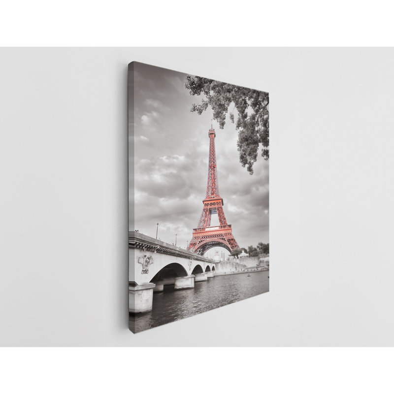 «Eiffel Tower Paris, France», reproduction sur toile, H 36 po x l 24 po