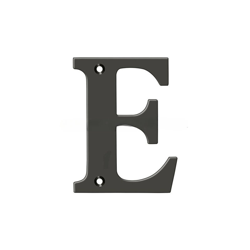 4" H Brass House Letter, F, Lifetime Brass