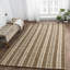 Catara Flatweave Bamboo Slat / Seagrass Striped Area Rug-505357315