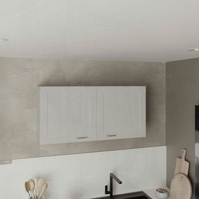 Armoire murale Zurich avec portes doubles, large
