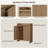 30 Pair Modern Fluted Panel Shoe Storage Cabinet With 2 Doors Handle-Free And Adjustable Shelves-123065853-123844868