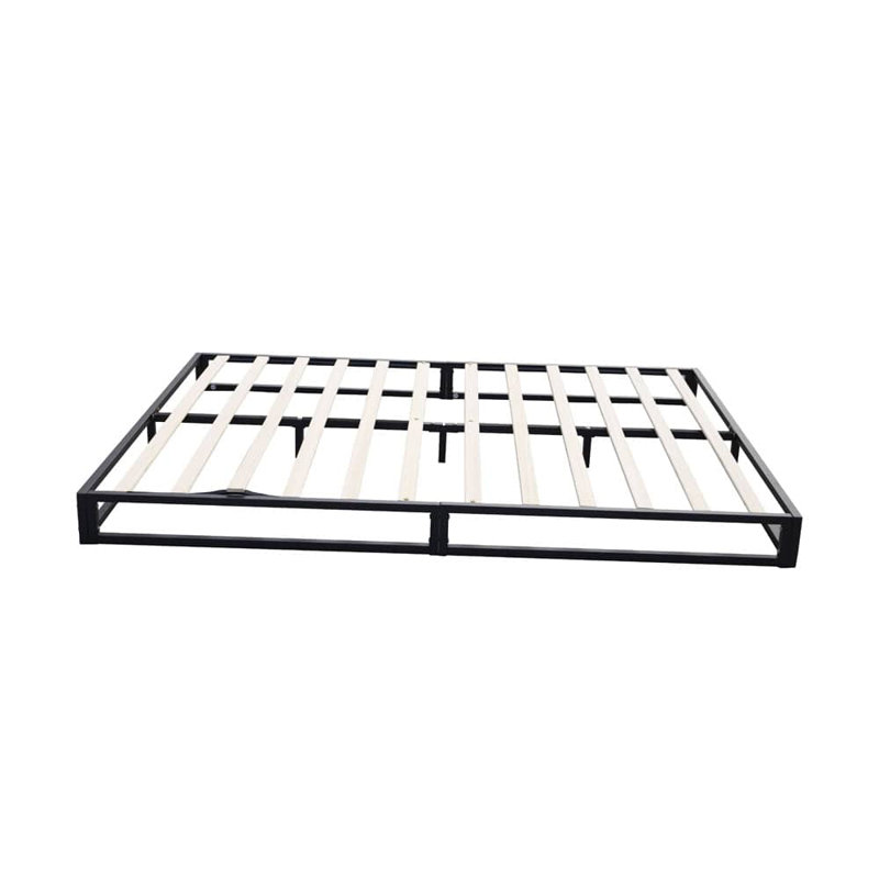 BASICS Metal Platform Bed Frame With Slatted Frame, Double (4'6)