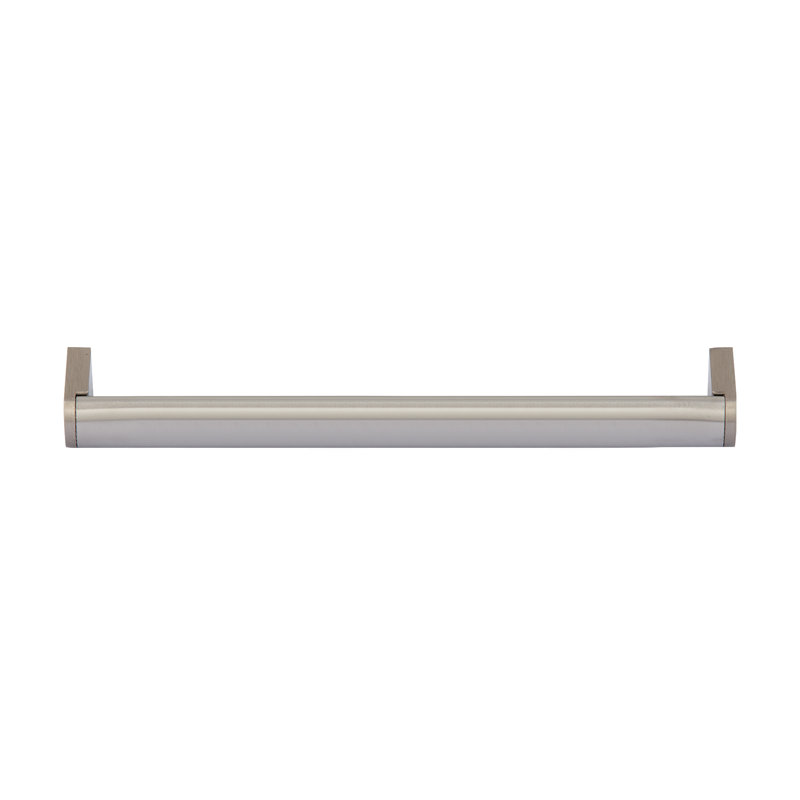 Brushed Nickel Industrial Drop Bail Cabinet Pull with Mounting Hardware