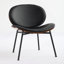 Chaise coquille de style Mid-Century moderne avec dossier confortable et structure stable