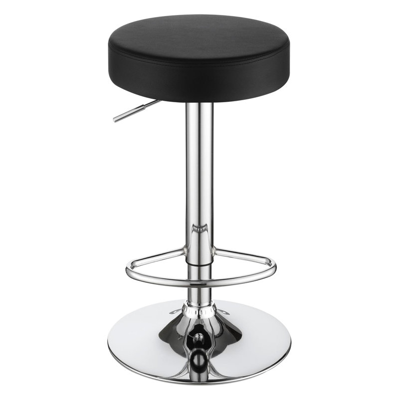 Chaise de salle à manger hydraulique - siège en mousse noire, base pour siège de repas délicieux, avec support stable