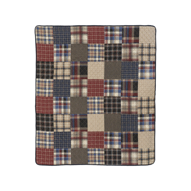 Donna Sharp Ranger Pieced  Cotton Lap Quilt, Lap Quilt