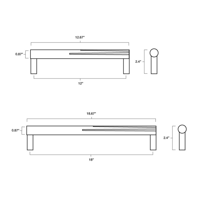 Sunburst Appliance Pull, Satin Nickel, 18"