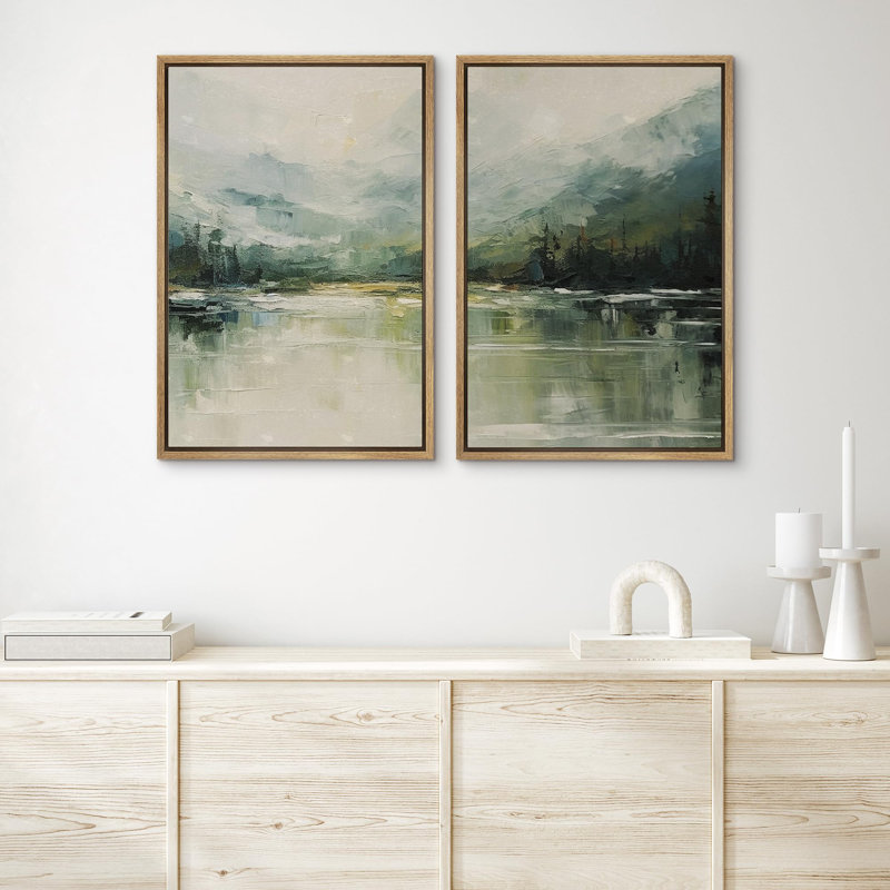 Chaîne de montagnes verdoyantes Forêt Nature Photographie Paysage moderne dramatique, Naturel, H 36 po x l 24 po
