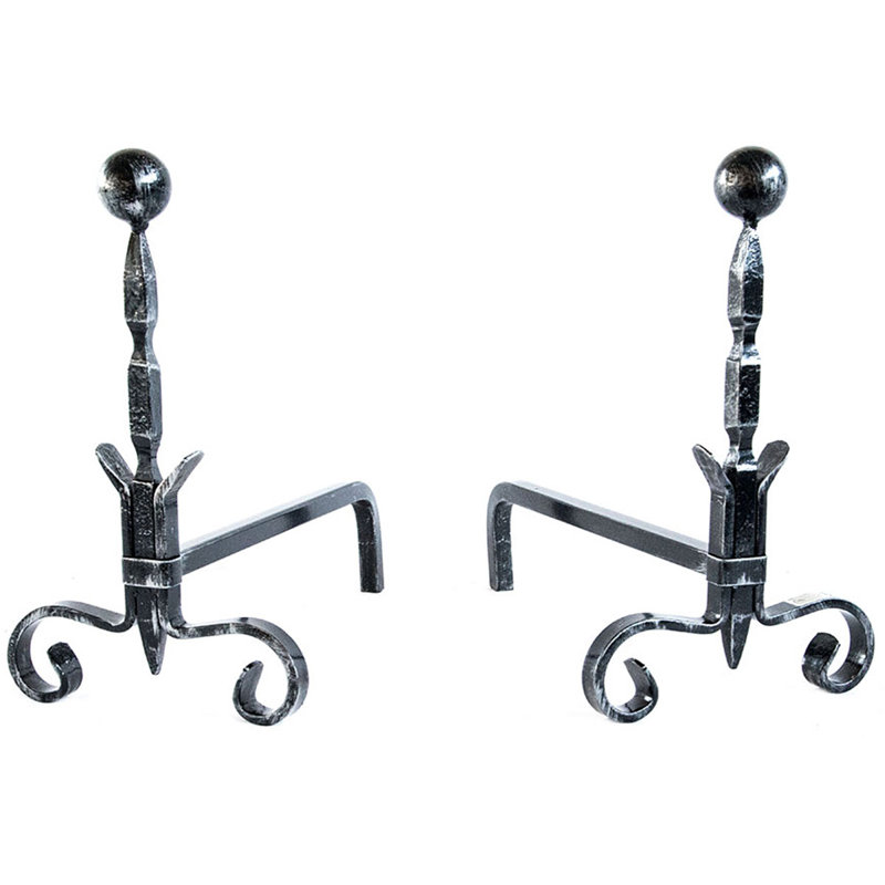 Enzo Iron Andiron, 50cm