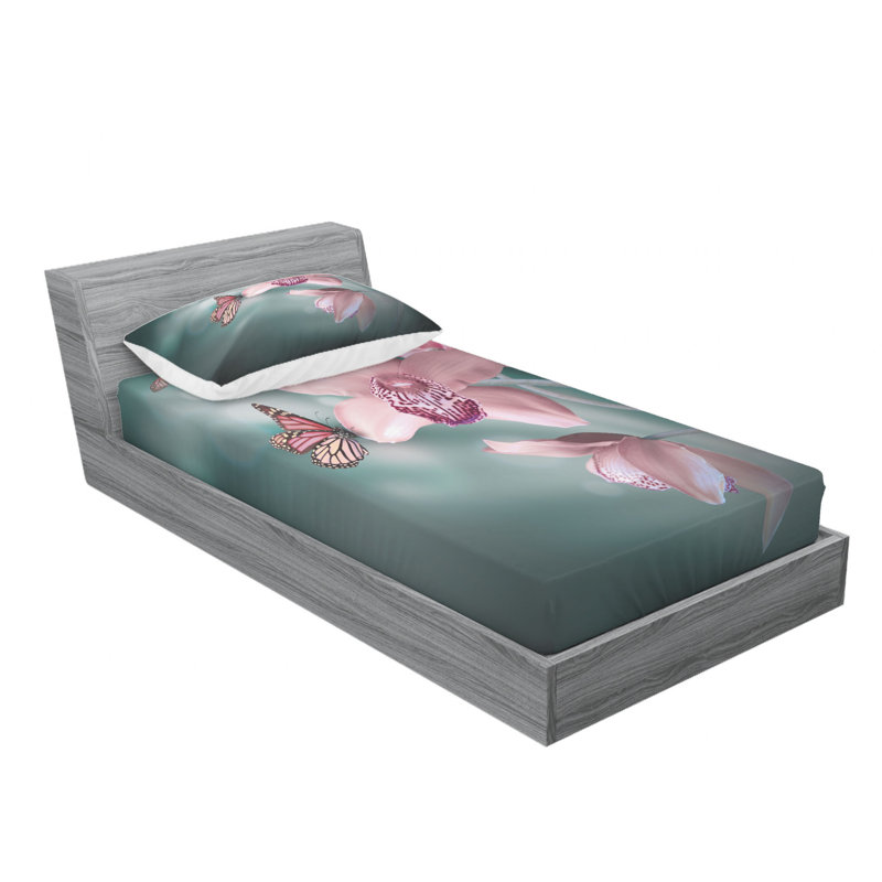 Microfiber Sheet Set, Twin Sheet Set with Fitted Sheet