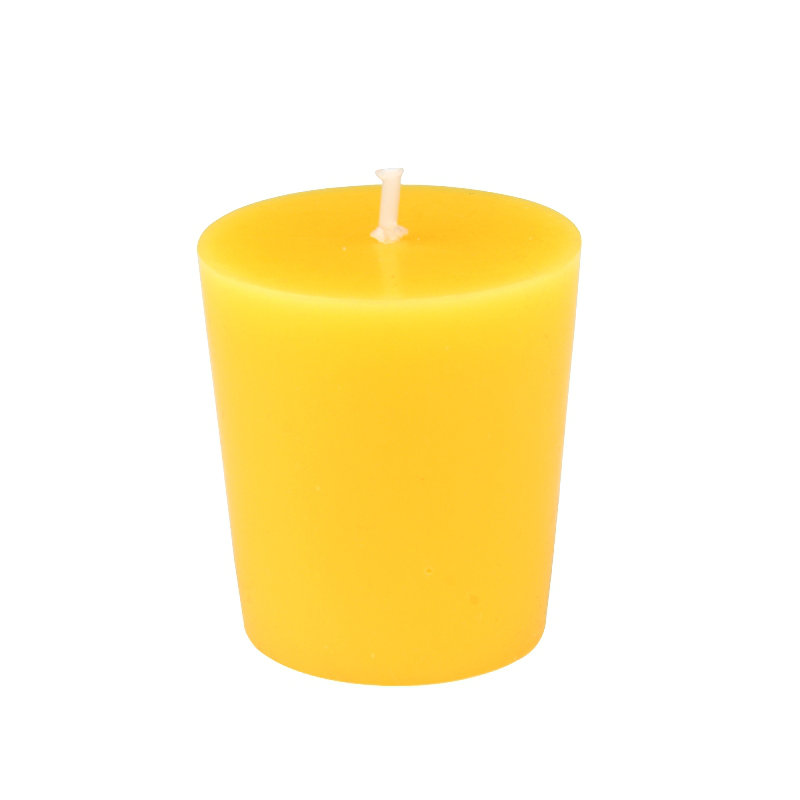 Bougie votive citronnelle, Jaune