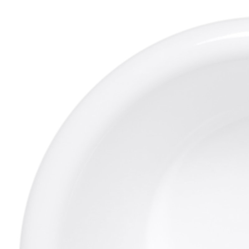 Elite Global Solutions Melamine Condiment Server, White, 1.25" H x 2.38" W x 2.38" D
