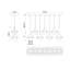 Luminaire suspendu pour îlot de cuisine 7 lumières Alexia-66310905