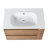 Livleen 29.7'' Wall Mounted Single Bathroom Vanity with Gel Top,Wood Frame Bathroom Storage Cabinet-1183841875
