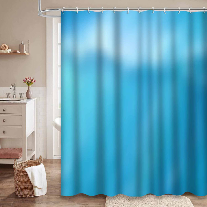 Rideau de douche imperméable doré, rideaux de douche pour la salle de bain avec 12 crochets, 72" L x 72" W
