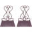 Metal Non-Skid Bookends