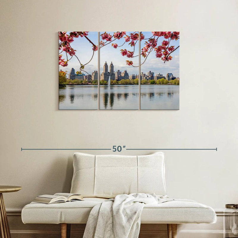 Fleurs de cerisier de Sirci Central Park, H 24 po x l 38 po