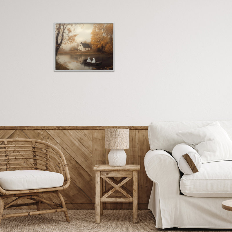 Giclée d'automne encadrée, conception par Arlington Prints, Estampe numérique Farmhouse, H 11 po x l 14 po