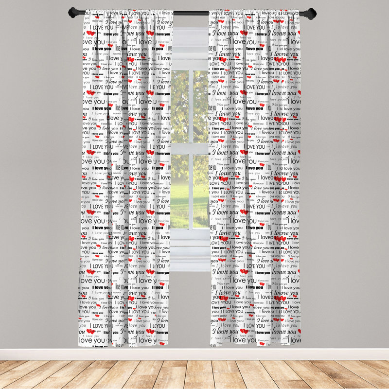 Romantic Semi-Sheer Rod Pocket Sliding Panel, 28" x 84"