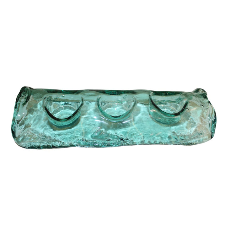 Triple photophore transparent Montana Pamela, L 11,81103 po x l 4,92 po x H 2,16 po, 3