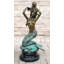 Statue de sculpture semi-nue en bronze