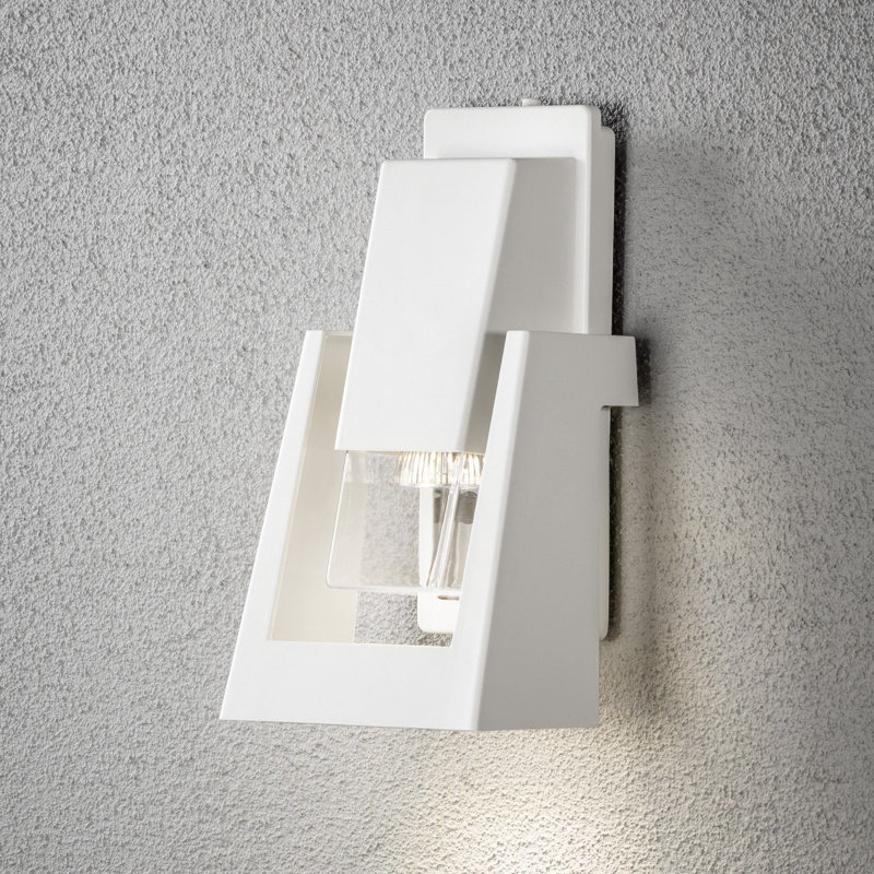 Potenza Outdoor Flush Mount, Lacquered white