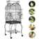 Gabrielson 59'' Iron Play Top Floor Bird Cage with Wheels