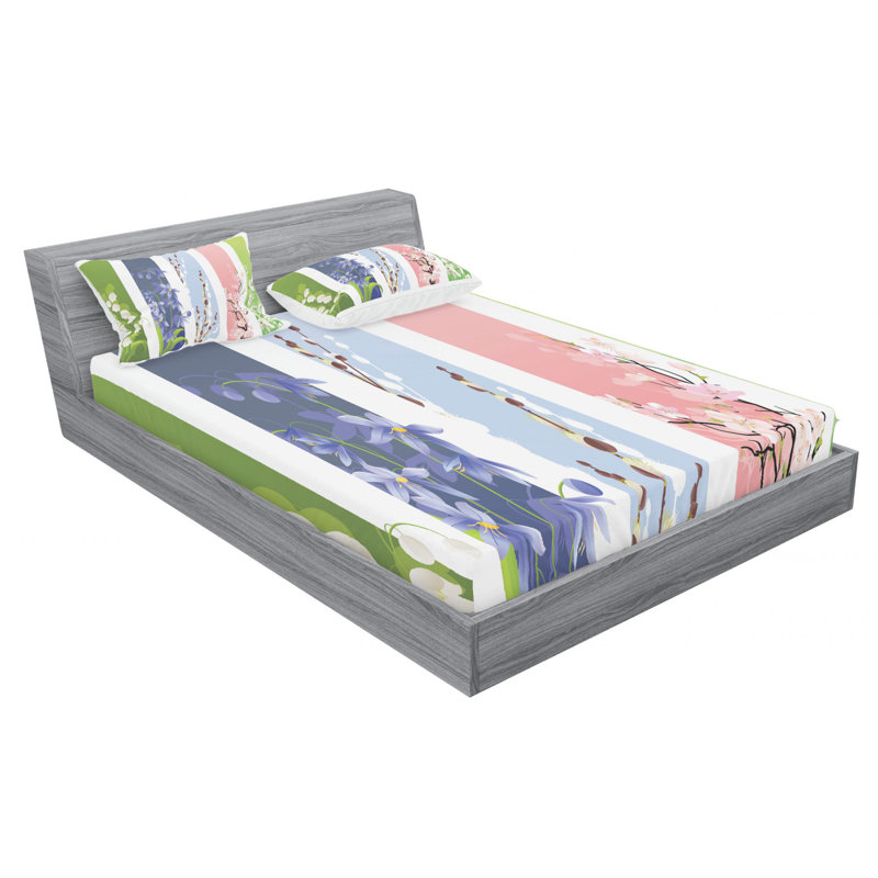 Microfiber Sheet Set, Queen Sheet Set with Fitted Sheet