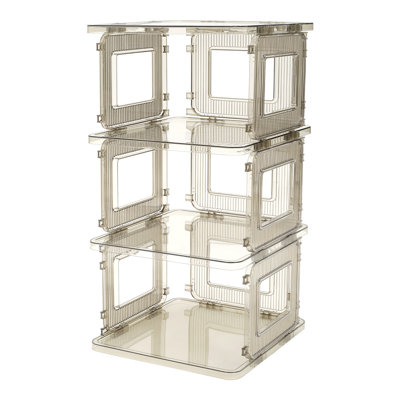 3 Pair Stackable Shoe Rack