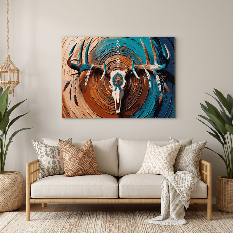 Art mural gris en bois du sud-ouest animaux 2, H 144 po x l 216 po x P 0,05 po