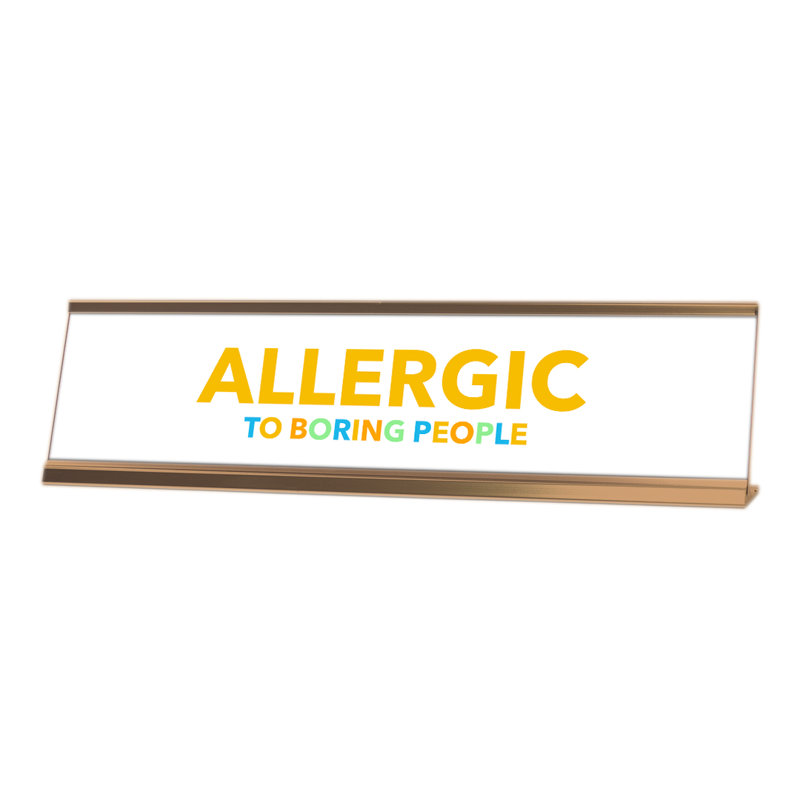 Enseigne de bureau allergique